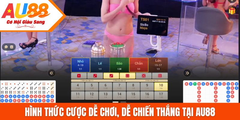 Hình thức cược dễ chơi, dễ chiến thắng tại AU88