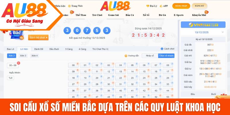 Soi cầu xổ số miền Bắc dựa trên các quy luật khoa học