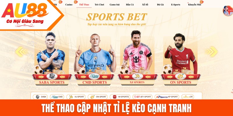 Thể thao cập nhật tỉ lệ kèo cạnh tranh