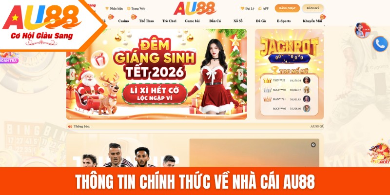 Thông tin chính thức về nhà cái AU88